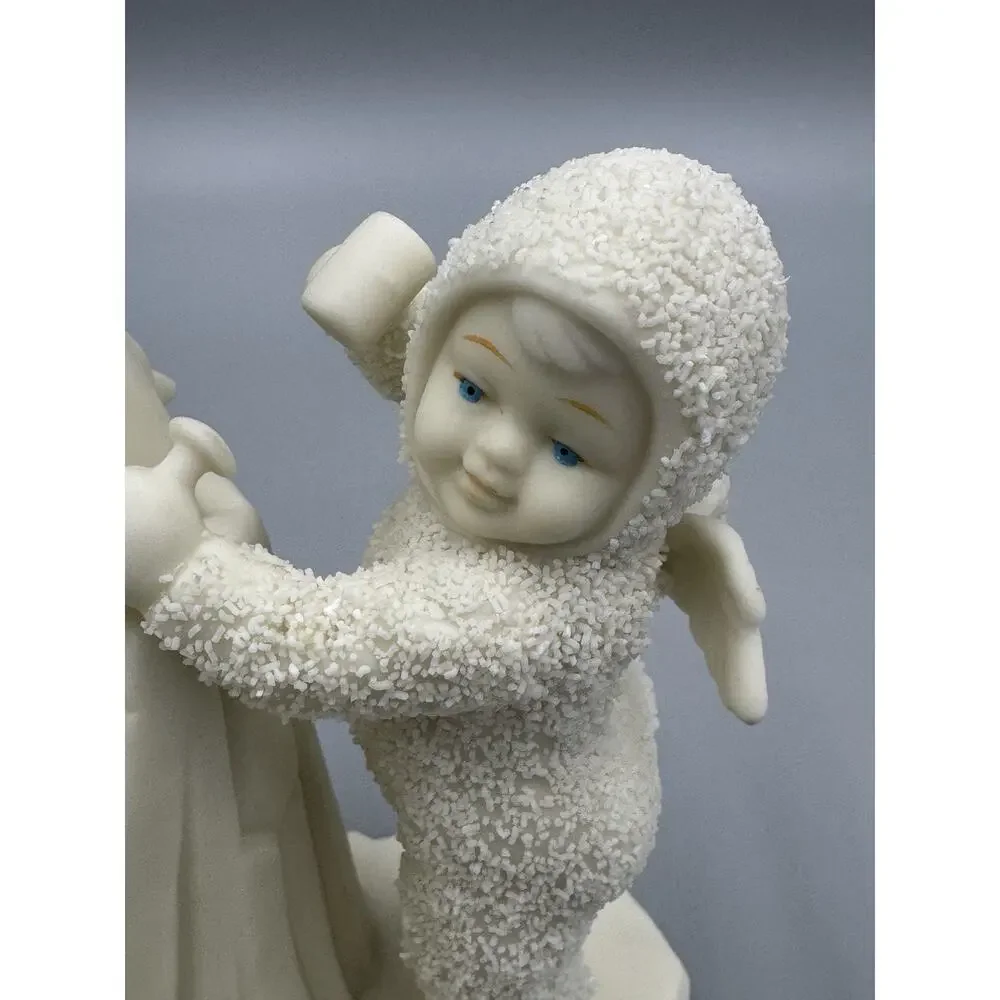 Department 56 I’m An Artist Porcelain White Figurine Child with Penguins 6842-0